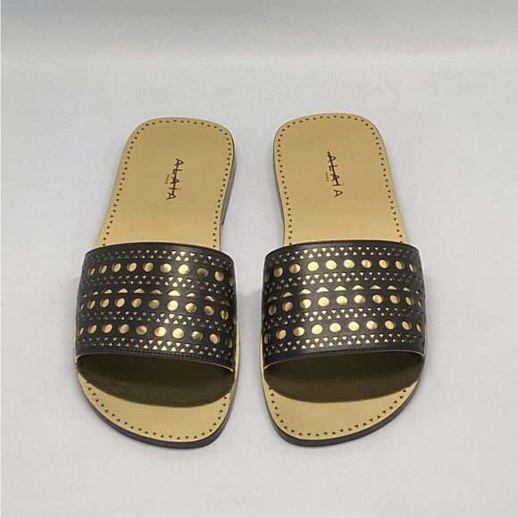Alaia Laser-cut leather slides size 35 - Picture 4 of 15